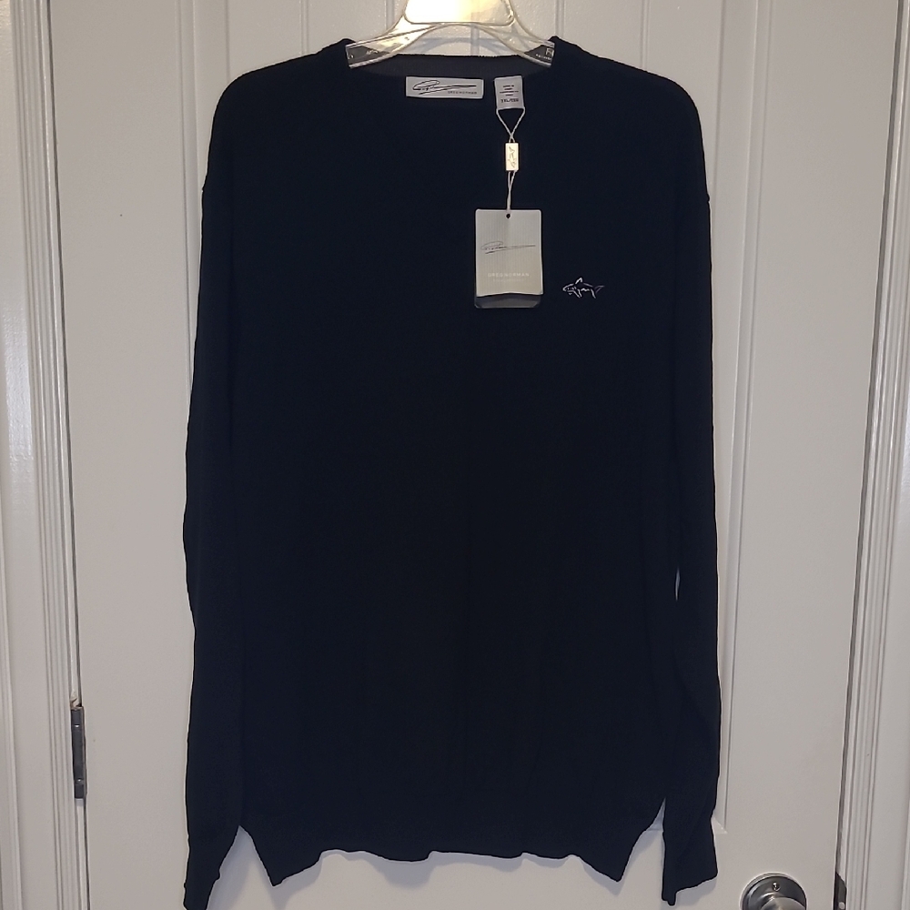Greg Norman Collection Black Vneck Sweater XXL